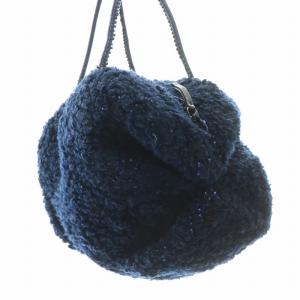 ANTEPRIMA ハンドバッグ PVCワイヤー ボア 紺 ネイビー /BB