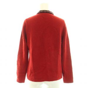 ETRO アンサンブルニット ビーズ装飾カーディガン 長袖 ノースリーブニット タンクトップ ハイゲージ ウール アンゴラ混 42 L