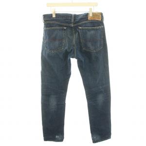 DENIM & SUPPLY RALPH LAUREN スリム SLIM デニムパンツ ジーンズ ジップフライ ダメージ加工 W34 L34 L 紺 ネイビー