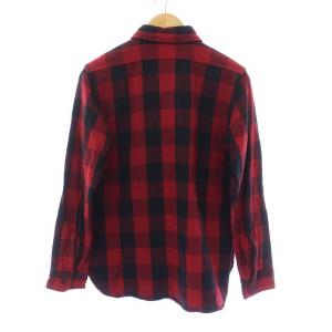 WAREHOUSE FLANNEL SHIRTS フランネルシャツ 長袖 チェック 15-15.5 M 赤 黒 レッド ブラック Lot3104