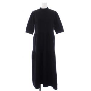24SS ニットワンピース 38 ブラック