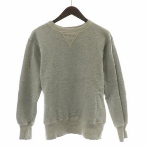 スウェット トレーナー 長袖 クルーネック 裏起毛 ストレッチ 無地 38 M グレー /BB