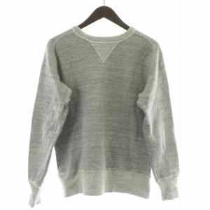 WAREHOUSE スウェット トレーナー 長袖 クルーネック 裏起毛 ストレッチ 無地 38 M グレー