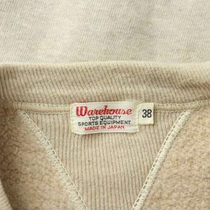 WAREHOUSE スウェット トレーナー ストレッチ 無地 長袖 38 M ベージュ /BB