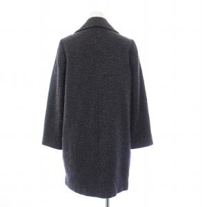 STELLA McCARTNEY ツイード ダブルコート アウター ミドル ウール 36 S グレー