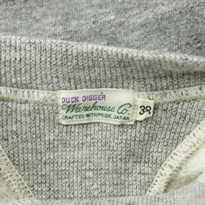 WAREHOUSE スウェット トレーナー 長袖 クルーネック ストレッチ 無地 38 M グレー /BB