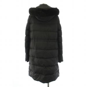 IENA 18AW ダウンコート ロング フード フォックスファー ジップアップ 38 M 黒 ブラック 18020900601030