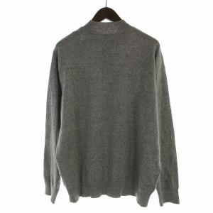 Papas タグ付き ニット セーター ハーフジップ 麻 リネン 長袖 L グレー