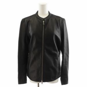 ライダースジャケット シングル ラムレザー 羊革 1 S 黒 ブラック /AN31