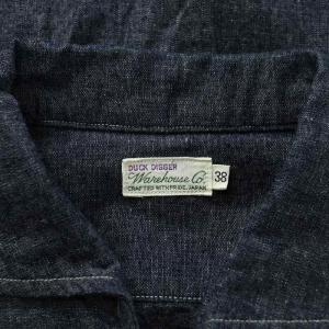 WAREHOUSE Chambray Work Shirts シャンブレーワークシャツ カジュアルシャツ 半袖 ホリゾンタイルカラー
