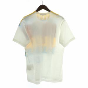 COMME des GARCONS HOMME 綿天竺 製品プリントTシャツ カットソー 半袖 クルーネック ストレッチ ブルドッグ 犬 いぬ プリント S 白 ホワイト