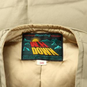 WAREHOUSE スカイライナー W.H DOWN 日の出タグ ダウンベスト ジャケット アウター ショート丈 ウール混 36 S ベージュ