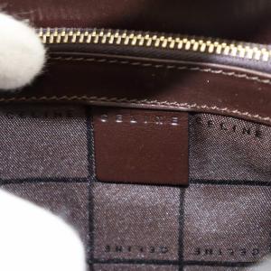 CELINE Cマカダム トートバッグ ハンドバッグ スエード 茶 ブラウン