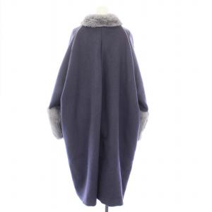 PAMEO POSE Mandarin Cocoon Coat コクーンコート スタンドカラー ロング 刺繍 アウター ファー