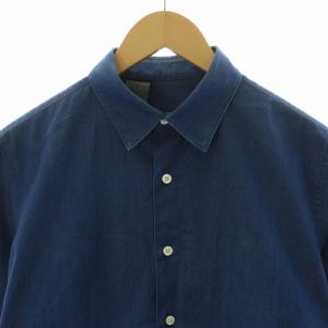 N.HOOLYWOOD デニムシャツ カジュアル 半袖 40 L 紺 ネイビー /NQ