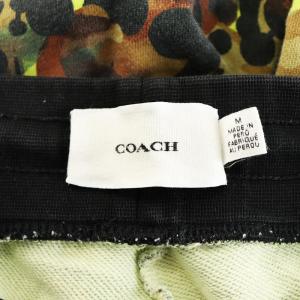 COACH ジョガーパンツ スウェットパンツ 総柄 コットン M カーキ 黄緑  黒 ブラック