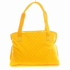 GHERARDINI トートバッグ SOFTY ソフティ ロゴ 総柄 黄色 イエロー