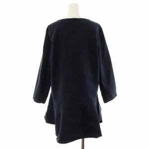 ADORE 22SS ナイロン2wayフレアオーバートップス カットソー 長袖 38 M 紺 ネイビー 531-2110321