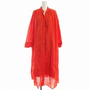 ワンピース ロング 長袖 インナー付き F 赤 レッド 240407001200 /EE