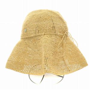 HELEN KAMINSKI 麦わら帽子 ストローハット 装飾 リボン 編み込み ベージュ