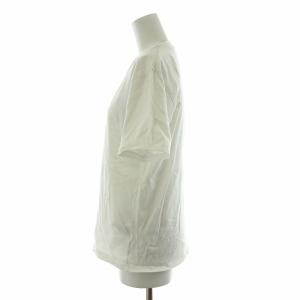 agnes b. Tシャツ カットソー ロゴプリント 半袖 プルオーバー M 白 ホワイト /NQ