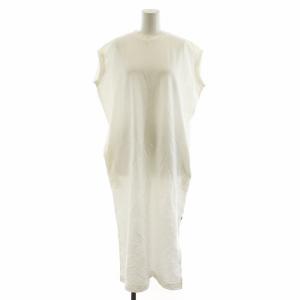 イエナ取扱 20SS ワンピース ロング丈 フレンチスリーブ コットン S 白 ホワイト /AN40