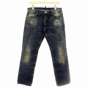 01SS デニムパンツ 71 LA300 ダメージ加工 ひげ 44 青 ブルー /G