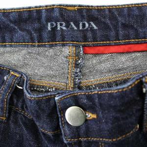 PRADA デニムパンツ 2009 GFPA2 ロゴ印字 ジーンズ 29 インディゴ /G