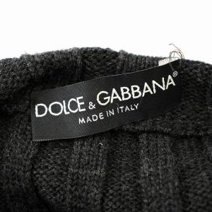 DOLCE&GABBANA ニット G4218K Vネック セーター リブニット ウール 長袖 44 グレー