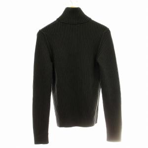 DOLCE&GABBANA ハーフジップ ニット GC709K ハイネック リブニット セーター ウール 長袖 46 チャコールグレー