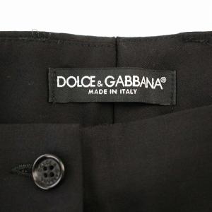 DOLCE&GABBANA スラックス パンツ QJPT9Z FU2G8 ウール 40 黒 ブラック /G