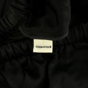TODAYFUL 24SS サテンイージーパンツ Satin Easy Pants 36 黒 ブラック 12410709