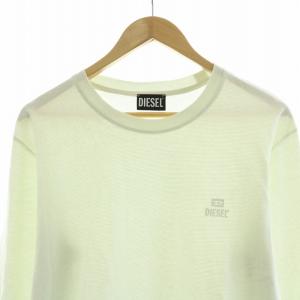 DIESEL Tシャツ カットソー 長袖 プルオーバー ロゴ XL ミントグリーン