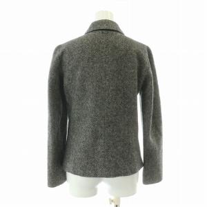 S Max Mara テーラードジャケット アウター シングル 総裏地 ウール アルパカ混 シルク 38 S グレー /BB