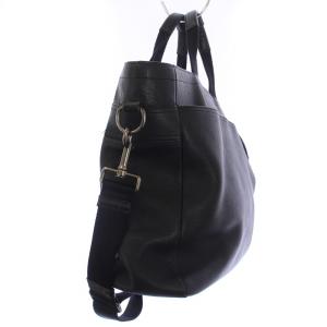 COACH UTILITY TOTE IN PEBBLE LEATHER トートバッグ ショルダーバッグ 2WAY レザー 黒 ブラック