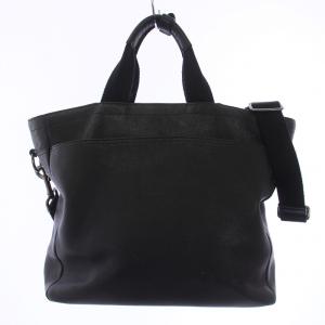 COACH UTILITY TOTE IN PEBBLE LEATHER トートバッグ ショルダーバッグ 2WAY レザー 黒 ブラック