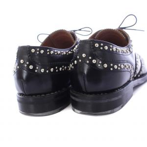 Church's BURWOOD MET レースアップシューズ ウイングチップ メダリオン レザー 36 23cm 黒 ブラック