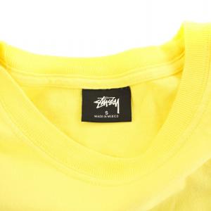 STUSSY Jamaica World Tribe Tee Tシャツ カットソー 半袖 バックプリント ロゴ S 黄 イエロー