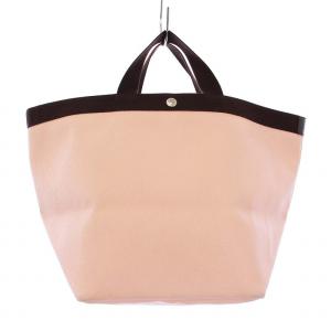 コーテッドキャンバス スクエア トートバッグ L ピンク 705GP