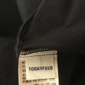 TODAYFUL 22AW Lacesleeve Cotton Blouse レース シャツ ブラウス 長袖 パフスリーブ F 黒 ブラック