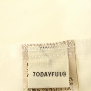 TODAYFUL 22AW Lacesleeve Cotton Blouse レース シャツ ブラウス 長袖 パフスリーブ F 白 ホワイト