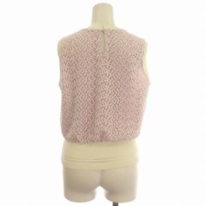 ANAYI ノースリーブ ブラウス レース タンクトップ ベスト 38 M ピンク