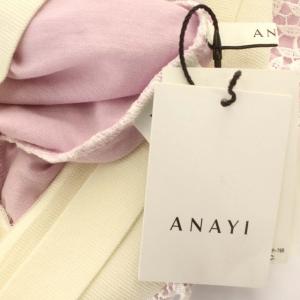 ANAYI ノースリーブ ブラウス レース タンクトップ ベスト 38 M ピンク