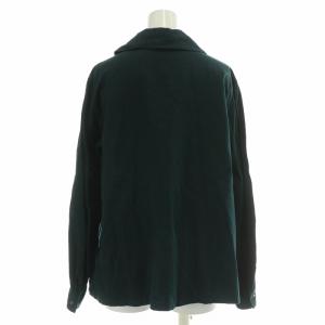 ARTS&SCIENCE シャツ ブラウス 長袖 丸襟 ラウンドカラー 無地 1 S 緑 グリーン