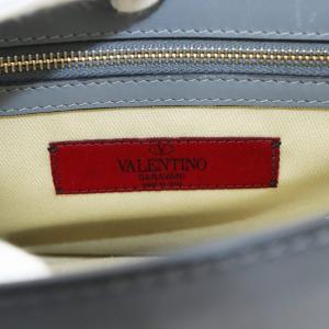 VALENTINO GARAVANI ハンドバッグ 2way スタッズ レザー グレー