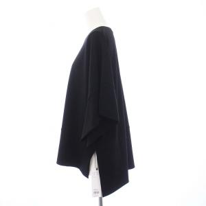 ADORE 23SS マットポンチカットソー 七分袖 クルーネック 38 M 黒 ブラック