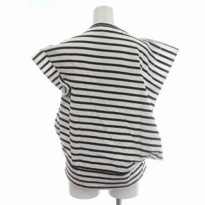 JUNYA WATANABE ギャルソン AD2017 変形 Tシャツ ボーダー カットソー 半袖 M 黒 白