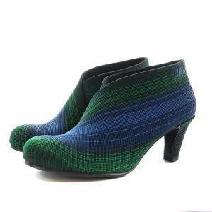 UNITED NUDE FOLD MID ブーティ ヒール 38 24.0cm 24.5cm 青 ブルー 緑 グリーン /AN2