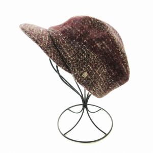 HELEN KAMINSKI キャスケット 帽子 フリンジ ウール混 紫 パープル /EE
