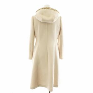 M'S GRACY コート ロング丈 フリル 36 ベージュ